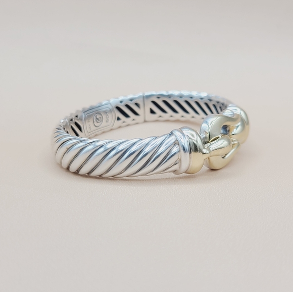 David Yurman 10mm Waverly Cable Bracelet With Gold - Picture 5 of 14